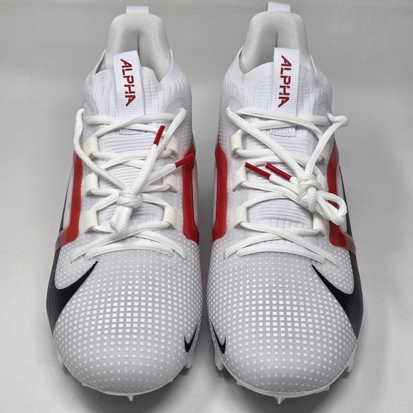 Nike Alpha Menace 4 Elite Football Cleats White Black FZ7701-100 Men Size 11 New main image 8